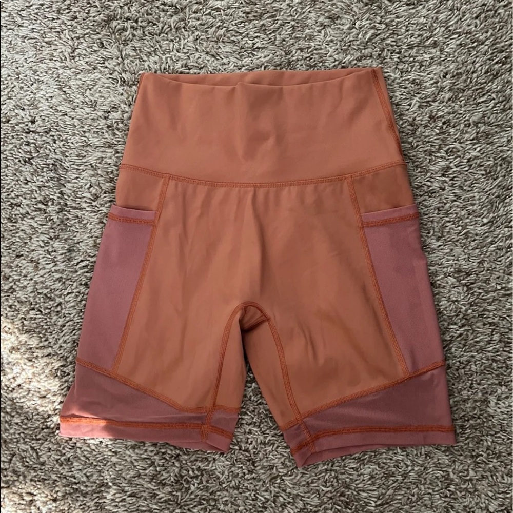 Aerie High Waisted “Move More” mesh biker shorts